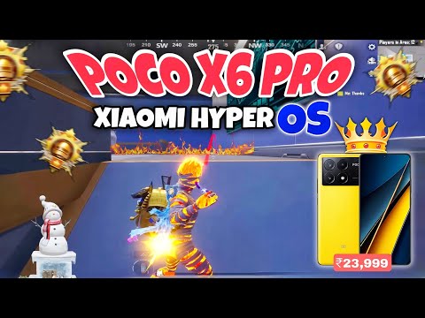 Poco x6 pro🔥 xiaomi hyper oS 1.0.8.0 update bgmi test🔥