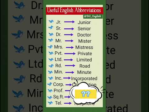 Useful English Abbreviations | Upgrade Your English | Mini English Tips