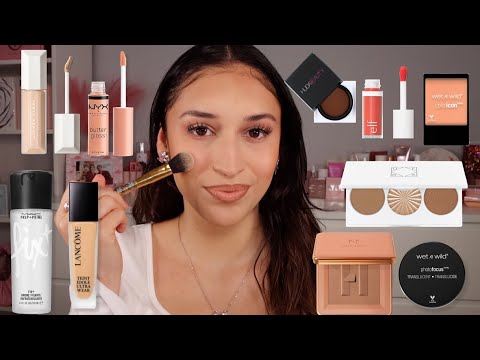 NEW LANCÔME 24H LONG WEAR MATTE FOUNDATION FULL FACE MAKEUP TUTORIAL