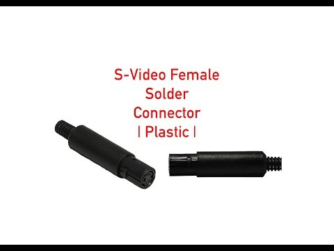 S-Video Female Solder Connector - Plastic P#1710