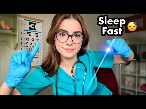 ASMR Nurse Exam in Bed 🩺 Medical ASMR for Sleep 😴 Eye, Ear, Head to Toe Cranial Nerve Exam