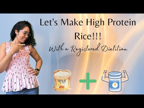 How to make HIGH PROTEIN rice to keep you FULL!