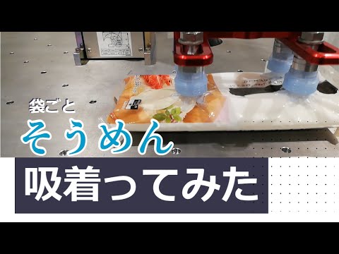 【吸着ってみた】(袋ごと)そうめん【コンバム】