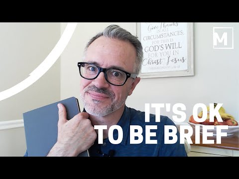 Praying Well: It's Ok to be Brief