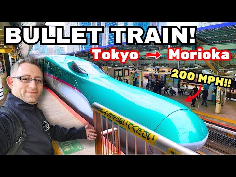 Morioka bound on Japan's Fastest Bullet Train! Japan Travel Vlog