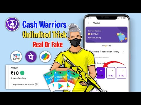 Cash Warriors App 😍 Payment Proof 🎉 | Cash Warriors App Se Paisa Kaise Kamaye | Real Or Fake |