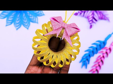 DIY Holiday Ornaments for Beginner🎄Dollar Tree Christmas 2023⭐Corona Navideña🎄Adornos de Navidad