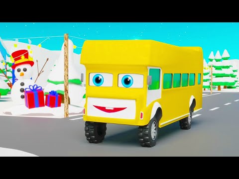 Deck the Halls - Christmas Song for Kids | Yellow Bus | Pilli Go Nursery Rhymes & Kids Songs