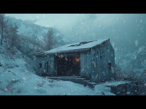 Say Goodbye to Stress and Fall Asleep Instantly with Heavy Snowstorm Sounds |Howling Wind for Relax