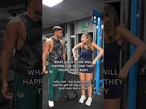 WHEN GIRLS TRAIN UPPER BODY #shorts #short #viral #gym #fitness