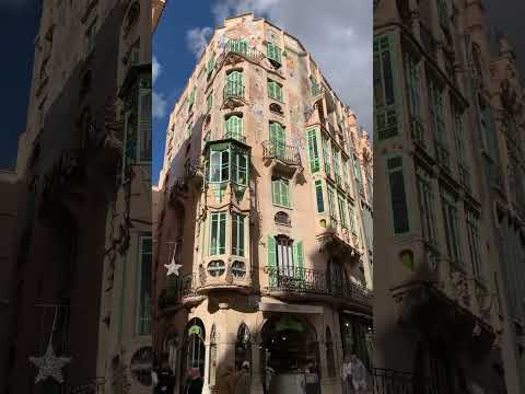 Beautiful architecture building in Palma de Mallorca￼