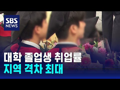 대학 졸업생 취업률 70.3%…지역 격차 최대 / SBS