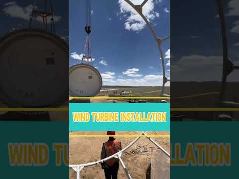 How a Wind Turbine is Built: A Clean Energy Project #windturbine #renewableenergy #engineering