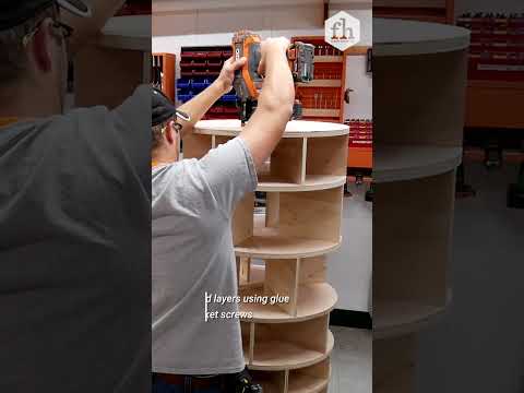 Gigantic DIY Rotating Shoe Rack