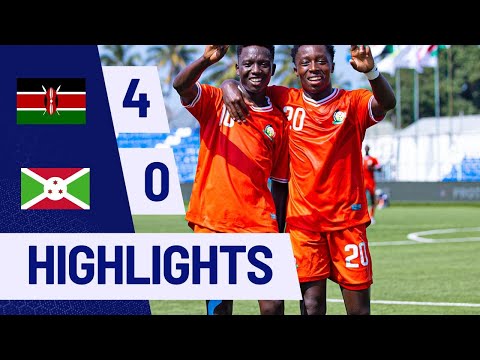 KENYA U20 4-0 BURUNDI U20 | MATCH HIGHLIGHTS | U-20 AFCON CECAFA QUALIFIERS 2024