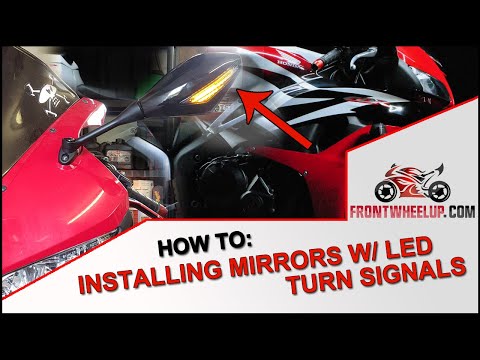 How to install mirrors with LED turn signals on a CBR600 | Honda CBR 600 RR Overhaul Series Ep. 6