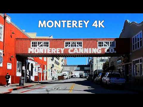 Monterey 4K Driving Tour | Drive Through Downtown Monterey