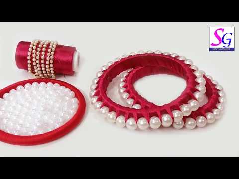 silk thread bangles with mothi | party wear collections