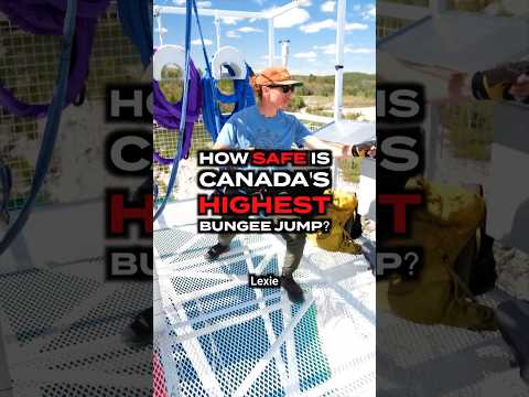 How safe is Canada’s Highest Bungee Jump? #bungeejumping #gatineau #ottawa #tourism #canada