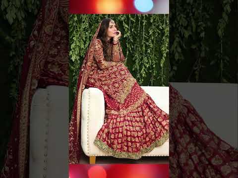 Bridal red dress gharara design #shortsviral #bridalgharara