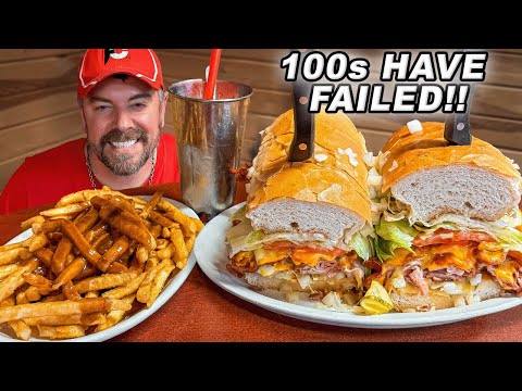 Most People Fail Tony's Giant Deli Grinder Sandwich Challenge in Saginaw, Michigan!!