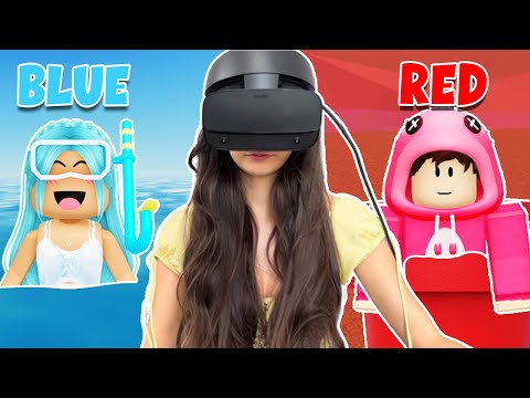 USING ONLY ONE COLOR IN HIDE AND SEEK!! (Roblox Vr Hands)