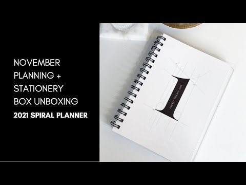 Unboxing Our November Subscription Box + 2021 Spiral Planner  | Cloth & Paper