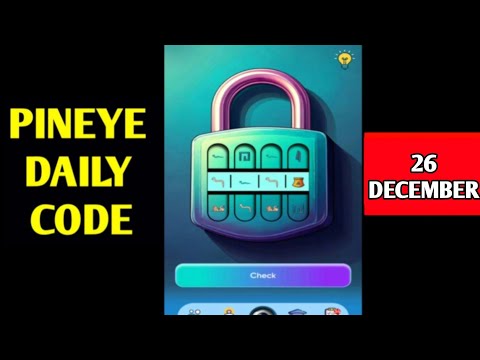 PinEye Bot Secret Code Today 26 December | Pin Eye Bot Secret Code | PinEye Secret Code Today