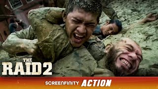 PRISON BRAWL - Rama Fights Against Inmates!  | The Raid 2 | Screenfinity Action