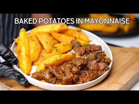 Mix Potatoes in Mayonnaise then Bake, the result is just amazingggg!