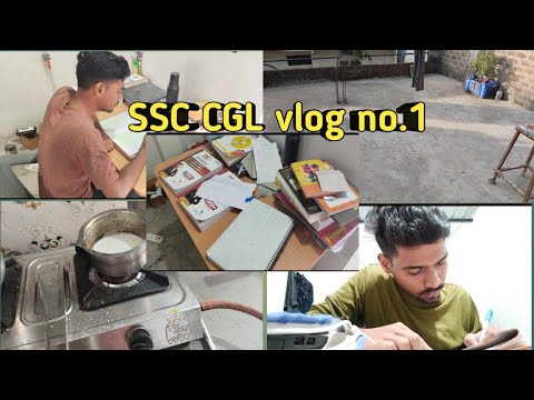 SSC CGL aspirants vlog in plan 2024 ! ssc study vlog ! vlog no.1