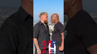 Mike Tyson SIZING UP Jake Paul in an INTENSE Face OFF