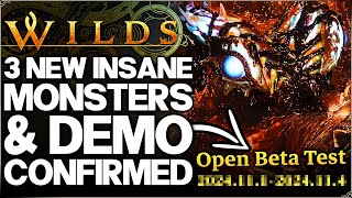 NEW MONSTER HUNTER WILDS TRAILER - Demo Coming, Elder Dragon, 3 BIG New Monsters, New Locale & More!