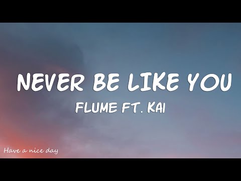 Flume - Never Be Like You ft. Kai (Lyrics)