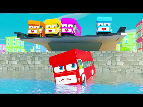 Five Little Buses | Yellow School Bus | Baby Bus Doo Doo Doo | Nursery Rhyme & Collection Kids USA