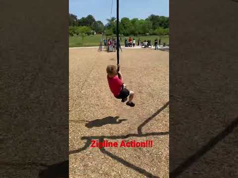 Zipline action at the park! Great way to enjoy the beautiful weather☀️