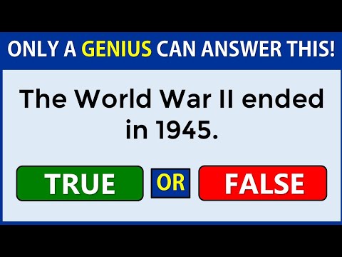 True or False Quiz | Only A Genius Can Score 100% #challenge 12