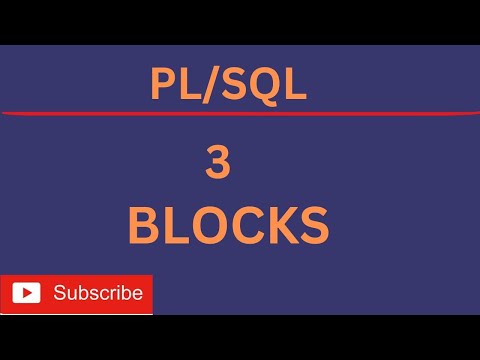 PL/SQL tutorial 3:  PLSQL Block Types in Oracle Database