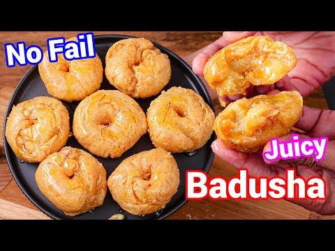 Badusha or Balushahi Sweet Flaky Dessert with Tips & Tricks | Badsha Sweet - Halwai Style