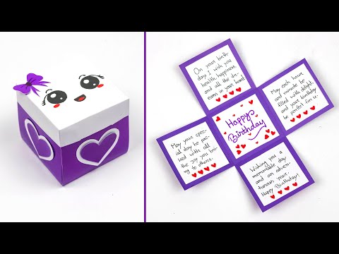 Card making easy and beautiful - How to make the best birthday card/easy and unique greeting cards