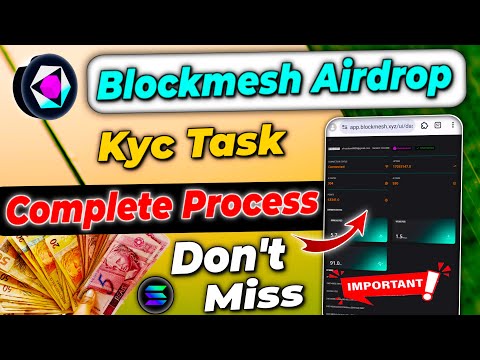 Blockmesh airdrop kyc task complete | Blockmesh wallet connect | Blockmesh airdrop humanity task