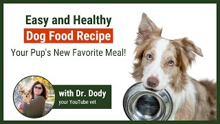 Delicious Homemade Dog Food Recipe - VET APPROVED