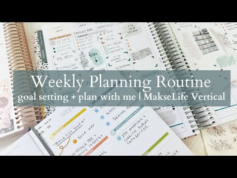 Weekly Planning Routine | Goal Setting + Functional PLAN WITH ME | 1st MakseLife Vertical Planner