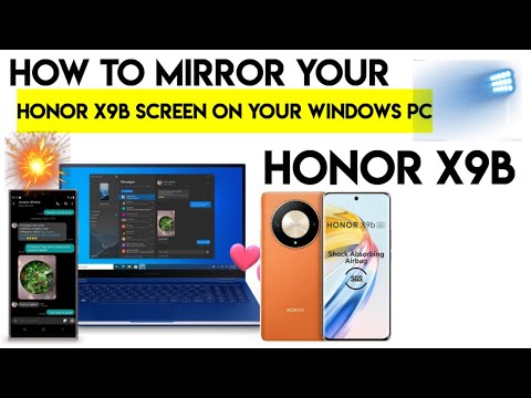 How to Mirror Your honor X9b Screen on Your Windows PC #honorx9b