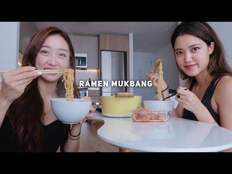 Storytime | how we met, first impressions, settling down? | Ramen Mukbang with Michellechoii