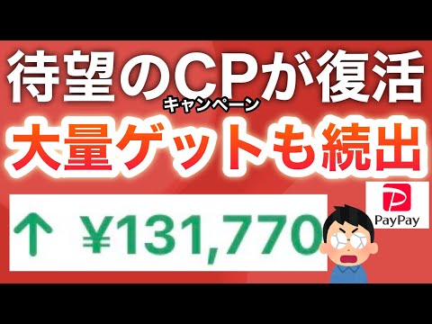 1年ぶりの復活…‼︎PayPayポイントも今のうちに