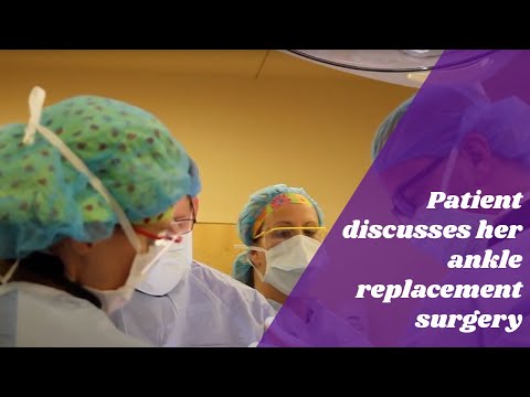 Patient discusses ankle replacement surgery