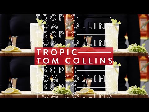 How To Make a Tropic Tom Collins Cocktail with Beefeater Gin | Behind the Bar