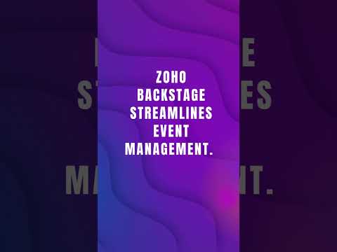 Plan Events Effortlessly with Zoho Backstage & WebITMagic