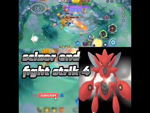 scizor end fight strik 4 #T.R.B.Gaming YT#pokemonunite #shortspokemonunite #virl#shorts